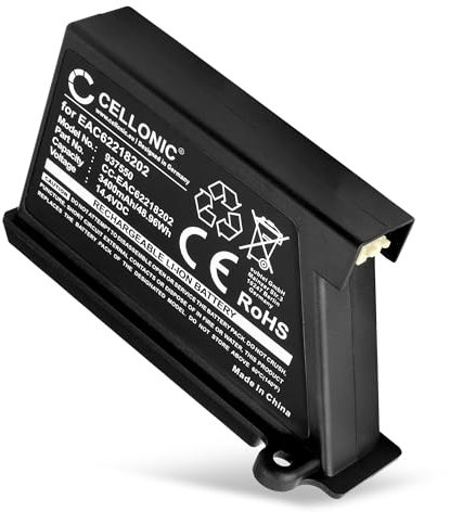 CELLONIC, Akku für Staubsauger kompatibel mit LG HomBot VR1010GR, VR1229B, VR6270LVB (14.4V, 3400mAh)