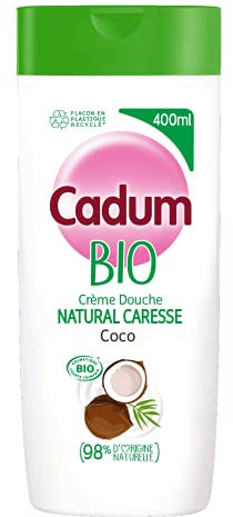 CADUM - Natural Caresse Crème Douche Certifiée Bio Coco