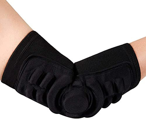 LATRAT 2 coderas MTB para bicicleta de montaña, ciclismo, equitación, codo o coderas para ciclismo negro