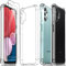 Ferilinso Handyhülle für Samsung Galaxy A13 4G Hülle, Drop Protection Silikon Zubehör Transparent Case, Mit 2 Stück 9H Panzer Schutz Glas Schutzfolie, Stoßfeste Kratzfeste Schutzhülle