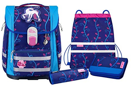 McNeill Schulranzen Set Biggy 5teilig Lilly Einhorn blau hellblau pink - OneSize