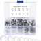 200 Piezas Anillo de Tetención Externo, E-Clips Interno de Acero Inoxidable, Anillo de Presión Circlips - 1.5/2/3/4/5/6/7/8/9/10 mm