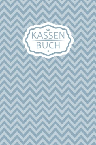Kassenbuch: einfaches Kassenbuch für Selbstständige, Vereine, Kleinunternehmer, Arztpraxis, Zahnarztpraxis ohne Mwst mit Stückelung I Zig zag Muster