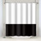 SDOTPMT 180x198cm Blanc Le Noir Rideau de Douche Simple Thème Classique Traditionnel - Tissu Polyester Étanche pour Salle de Bain avec Crochets