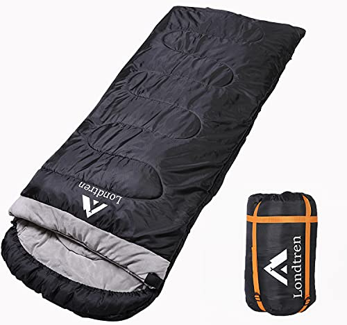 LONDTREN Große 0-Grad-Schlafsäcke für Erwachsene, kaltes Wetter, Schlafsack, Camping, Winter, unter Null 20 bis 15, Flanell, groß und hoch, XXL