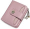SENDEFN Geldbörse Damen Klein,Geldbeutel Frauen Echtes Leder,mit Münzfach Kleines Zipper Brieftasche Kartenhalter mit RFID Blocker (Cq-Lavendel)