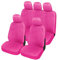 Auto Accessori Lupex - A21 Coprisedili auto universali, colore Rosa, set fodere protezione sedili anteriori e posteriori, no suv