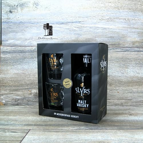 Slyrs Champions Malt Whisky FC Bayern München Edition Geschenkverpackung 0,7 Liter 40% Vol