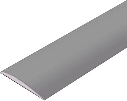 Bande de Transition 7.6cm Large Bande de Seuil Autoadhésive PVC Barre de Seuil Baguette Seuil de Porte Barre de Sol Profilé de Transition Joindre Espaces de Sol,2M Gris
