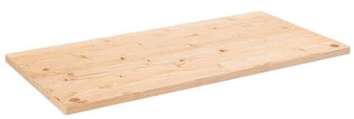 vidaXL Schreibtischplatte, Tischplatte für Bürotisch Schreibtisch Couchtisch, Holztischplatte mit lebendiger Kante, Schreibtisch Platte Büro Schreibtischplatte, Massivholz Kiefer
