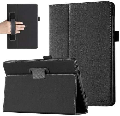CoBak Hülle für alle neuen Amazon 2023 Fire HD 10 Tablets der 13. Generation und Fire HD 10 Plus 10,1 Zoll – Slim Stand Folio Cover für Fire 10 mit Auto Wach/Schlaf Funktion (Schwarz)