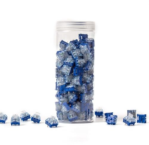 Ducky Kailh Deep Sea Silent Pro Box Switch V2, 5pin Linearer/Taktiler Transparenter Vorgeschmierter Schalter Für Mechanische Tastaturen(Islet Linear,70PCS)