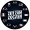 Zeit zum Zocken Verschiedene Controller Wanduhr Uhr für Zocker und Konsolennerds mit diversen Spielekonsolen und Controllern als außergewöhnliche Deko fürs Gamingzimmer