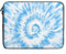 Housse pour ordinateur portable de 17, bleu et blanc Tie Dye pour ordinateurs portables ou tablettes