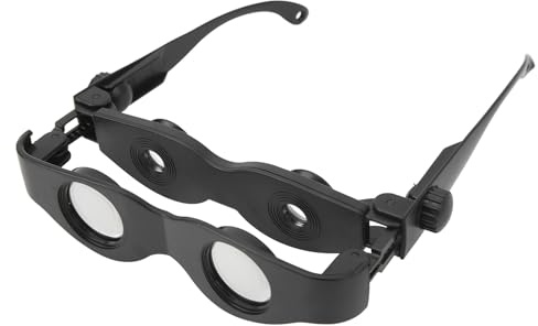 Hands Free Binoculars Glasses, Dual Layer Lens Optical Fishing Binoculars Eyeglasses, Telescope Glasses Magnifier for Bird Watching Concerts Theater Opera Tv Sight Seeing