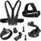 YEHOLDING 8 en 1 Accessories Pack Kit, Adjustable Length Harnais de Poitrine, Fixation Bandeau, Fixation Poignet, Compatible with GoPro, AKASO, Xiaomi YI, SJCAM, et Autres Actions cam