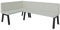 FURNISTAR Eckbank Akiko Metal A - Eckbankgruppe für Ihrem Esszimmer, Küche modern, Sitzecke, Essecke. Perfekt für Küche, Büro und Rezeption. Solide und Starke Verarbeitung. (128x196-Links-Inari22)
