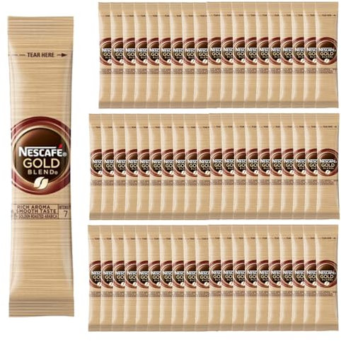 60 sachets Instant Coffee Blend Stick, Strength 7, Hot Drink for Commercial, Catering, Office or Hotel use Compatible with Nescafe Coffee Mug with Welari Thank You Card | (60sachets)