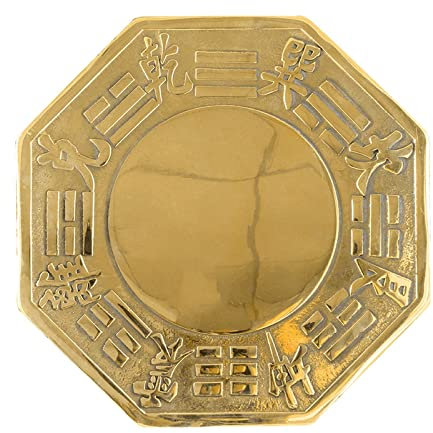 Specchio Divinatorio BAGUA mirror feng shui specchio in bronzo specchio convesso mirror feng shui decorazione arredamento for la casa usato for portare fortuna e ricchezza Specchio Bagua ( Size : 14.5