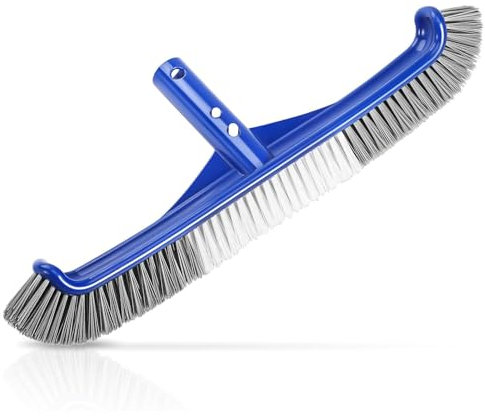 Brosse de Piscine, 43 cm Brosse Nettoyage Piscine, Tête de Brosse Piscine, Balai Brosse Piscine Fond pour Piscine, Baignoires, Piscines Thermales, Spas, Carrelages, Sols, Murs