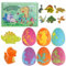 Litinliv 8 Stück Badebomben Kinder mit Überraschungsspielzeug, Dinosaurier-Spielzeug, Dinosaurier Badekugeln Kinder, Handgefertigte Natürliche Schaumbad, Badebomben Geschenkset für Jungen Mädchen