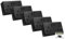 SHPELEC® Matt Black Finish 13A Metal Double Socket with 35mm PVC Surface Mount Back Box - Modern Design, Easy Installation (2 Gang Socket + Back Box (5 pack))