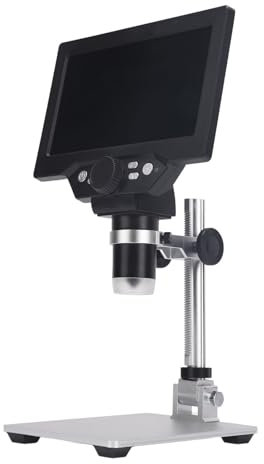 LCD-Digitalmikroskop, 1080P, Fokussierendes Lötmikroskop, 8 LED-Leuchten, 10 Mm Objektabstand für die Reparatur von Telefonuhren