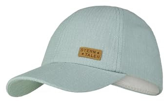Sterntaler Basecap Struktur - Unisex Baseball Cap mit Metallschließe zur Größenregulierung - Sommer Basecap aus Baumwolle - Sportive Baby und Kinder Schirmkappe, steingrün, Größe 55