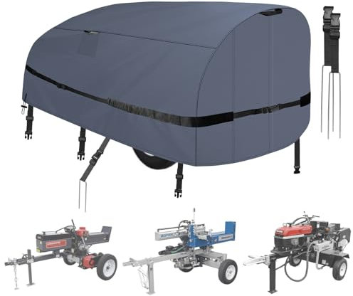 Log Splitter Cover Heavy Duty Windproof (94.3L X 49.4W X 41.5H) for 15-45ton Heavy-Duty Waterproof Log Splitter Cover Wood Splitter Cover All Weather Protection Wood Splitter Accessories