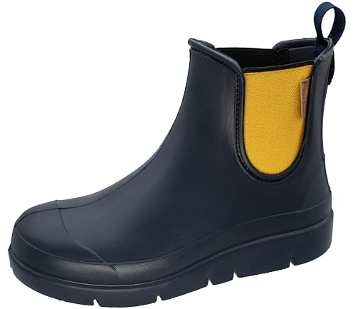 Fischer Damen Stiefelette Gummistiefel bunter Stretcheinsatz 201032