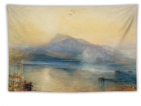 Joseph Mallord William JMW Turner Prints Painting (287) Tapestries Art Print Wall Photo Paint Tapestry Hanging Picture Family Bedroom Decor Gift 60x90