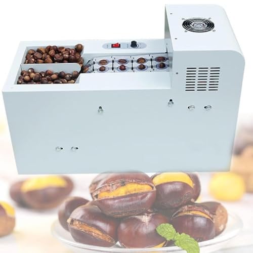 KJZQXYX Pelapatate Automatico per Castagne, sgusciatrice e apritrice Commerciale per Castagne, pelapatate per Castagne (DoubleChainplate)