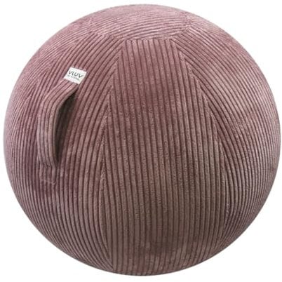 VLUV® BOL VLIP Sitzball Büro Ergonomisch [Atmungsaktiv mit Tragegriff und Wegrollschutz] Waschbarer Stoffbezug | Schwangerschaftsball| Gymnastikball Schwangerschaft Sitzball