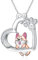 HOOHWE Corgi Halskette Welpen Hund Halskette 925 Sterling Silber Corgi Hund Anhänger Nette Tier Corgi Schmuck Für Frauen Corgi Liebhaber