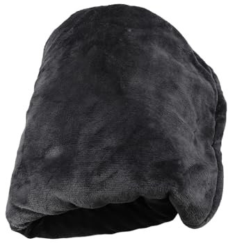 KIMISS Tragbare 12-V-Auto-Heizdecke 59 X 39,4 Zoll Sherpa-Flanell 3 Heizstufen für Reisen Im Freien (Dunkelgrau)
