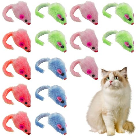 HDGSAFD 15 Jouets Amusants pour Chats, Jouets en Peluche Intéressants pour Chats Et Souris, Jouets Créatifs pour Animaux De Compagnie, Fournitures pour Animaux De Compagnie