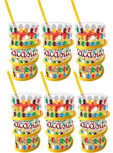 Lacasitos pack 6 x vaso con pajita y 4 tubos de 20g