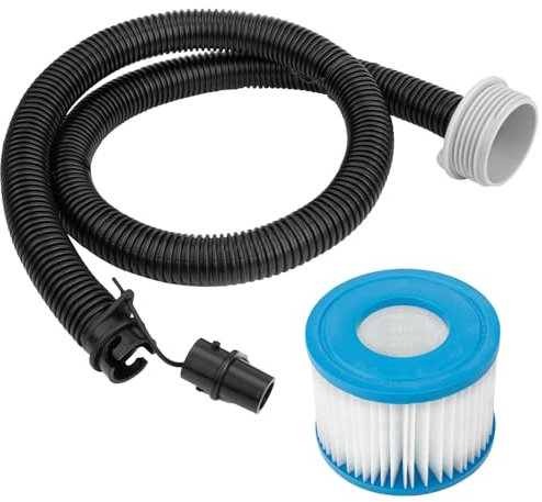 Spa Hot Tub Air Inflation Schlauch P6931 & Whirlpool Filterkartusche Ersatz für Intex, Coleman, Best-way Portable Spa Pumpe, Whirlpool Ersatzteile