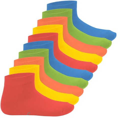 Footstar EVERYDAY! 10 Paar Kinder Quarter Socken Kurzsocken Baumwolle für Mädchen & Jungen