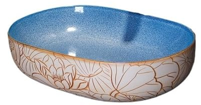 Aufsatz-Waschschale Handwaschbecken aus Keramik im Retro-Stil for kleine Badezimmer (Einzelwaschbecken) Waschtisch