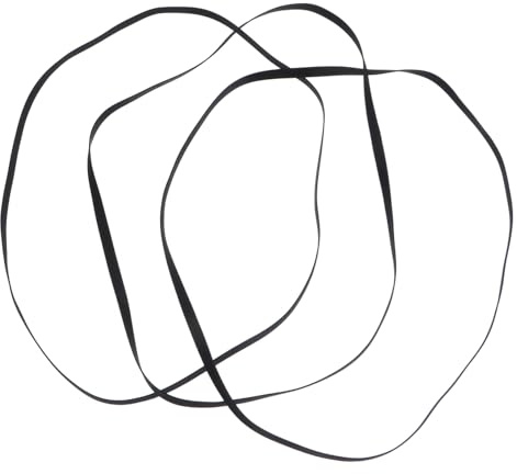 MUELODSIC 3PCS Turntable Drive Belt Replacement for Vinyl Record Players and Tape Machines Rubber Belts with Elasticity Low Elongation for Smooth Transmission and Noise Reduction Suitable