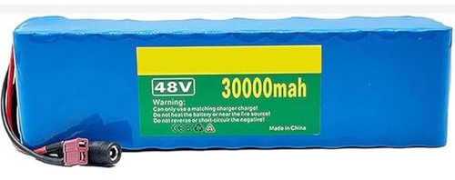 48V 30Ah Ebike Battery Pack with Charger for Electric Bicycle, Compatible with 1000W, 750W, 500W Motors