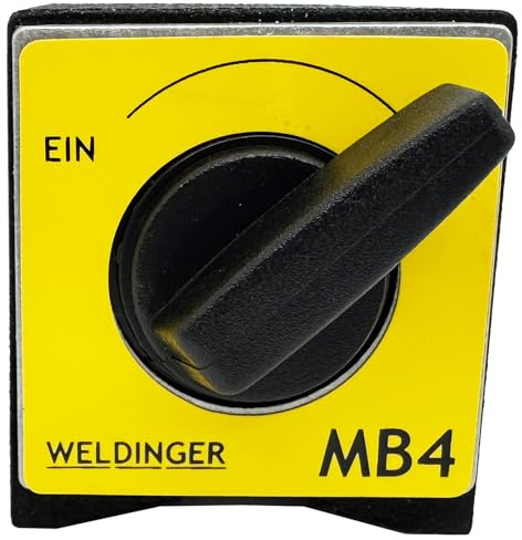 WELDINGER MB4 schaltbarer Magnet 100 kg Haftkraft 73x50x55mm für Bauprojekte, Aufbauten an Werkbank oder magnetischen Oberflächen