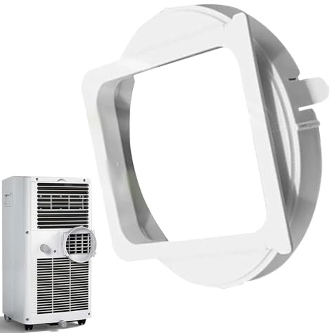 Air Conditioner Hose Tube Connector, Portable Air Conditioner | Exhaust Hose Coupler Window Adapter, Square to Round Window Adapter for Connecting and Sealing Portable AC Vent Outlet