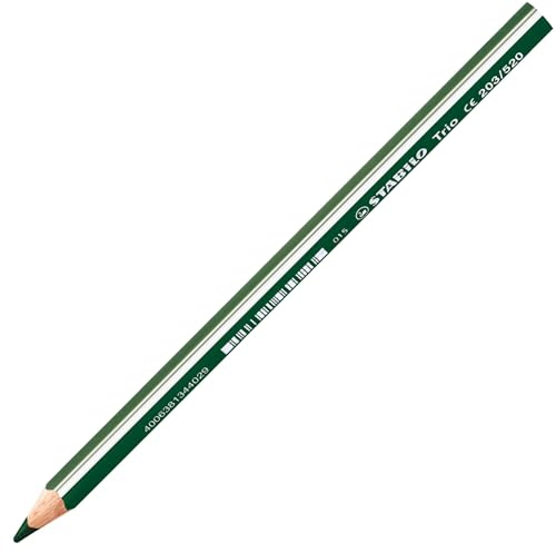 STABILO - Dreikant-Buntstift - Trio dick - Einzelstift - laubgrün
