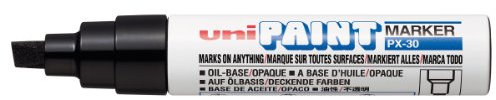 Uniball Paint Marker px30 N Oil Paint Marker Extra Broad Tip Ink Black Pack of 6