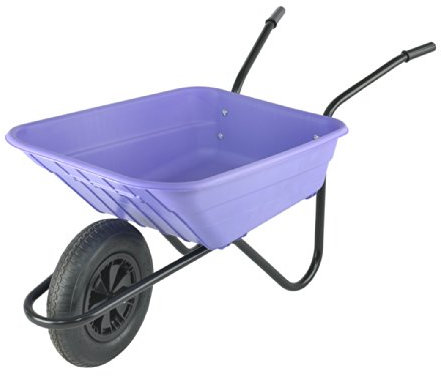The Walsall Wheelbarrow Company SHLILP SHIRE 90L BARROW LILAC
