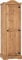 Seconique Corona 1 Door Wardrobe in Distressed Waxed Pine