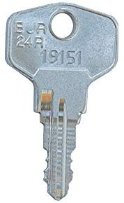 BURG-WÄCHTER Ersatzschlüssel 19151 bis 19350 - für Hebelzylinder, Briefkästen, Universalschlösser, Möbelschlösser, etc. von BURG-WÄCHTER - Schließung 19296