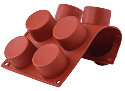 JasCherry Forma de Redondos Moldes de Silicone - Premium Antiadherente Moldes para Tartas, Repostería, Bizcocho, Gelatina, Jabón, Muffin, Pudín #6